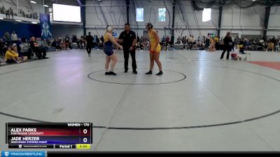 170 lbs Quarterfinal - Jade Herzer, Wisconsin Stevens Point vs Alex Parks, Fontbonne University