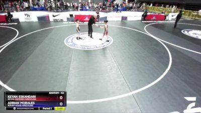 62 lbs Cons. Round 5 - Keyan Eskandari, So Cal Hammers Wrestling vs Adrian Morales, Rough House Wrestling