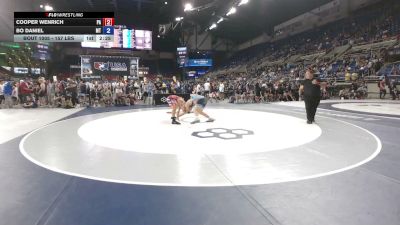 157 lbs Cons. Rd Of 128 - Cooper Wenrich, Pennsylvania vs Bo Daniel, Montana