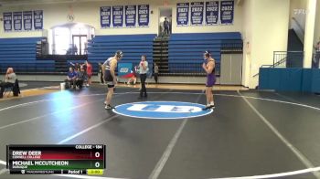 184 lbs 3rd Place Match - Drew Deer, Cornell College vs Michael McCutcheon, Dubuque