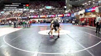 AA - 150 lbs Cons. Round 1 - Logan Underwood, Belgrade vs Zane Crawford, Billings West