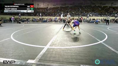 85 lbs Quarterfinal - Talon Peterpaul, Chickasha Wrestling vs Elliott Gibson, Owasso Takedown Club
