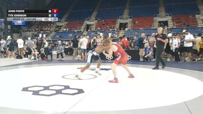144 lbs Champ. Rd Of 256 - John Foote, Maine vs Tye Johnson, North Carolina