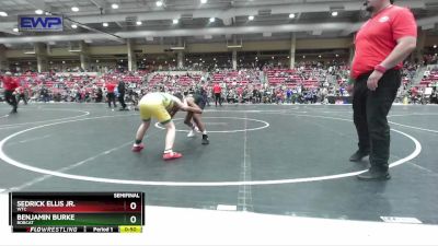 95-100 lbs Semifinal - Sedrick Ellis Jr., WTC vs Benjamin Burke, Bobcat