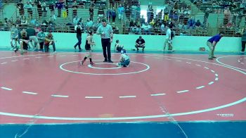 60 lbs Quarterfinal - Zander Hausler, Heard County USA Takedown vs Myles Angel, East Jackson Takedown Club