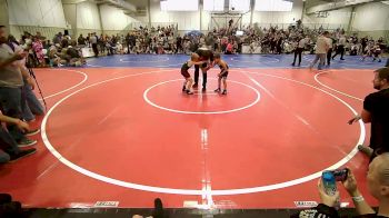 55 lbs Round Of 16 - Rafael Vargas, B.A.W.C vs Liam Foster, Warner Eagles Youth Wrestling