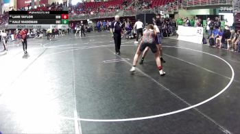 140 lbs Cons. Round 1 - Kale Wademan, Bennington Wrestling Club vs Lane Taylor, North Bend Matcats