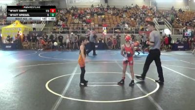 60 lbs Cons. Round 2 - Wyatt Smith, Valdus Training Center vs Wyatt Spiegel, Elite Reapers