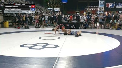 94 lbs Cons. Sub-rd Of 32 - Gavin Flowers, Colorado vs Donovan Johnson, Illinois