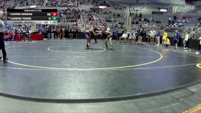 106 lbs Champ. Round 1 - Carter Shegog, Angola vs Carson Young, Eastern