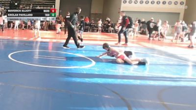 61 lbs Rr Rnd 5 - Maverick Elliott, Mat Assassins Gray - ESE vs Knolan Pavillard, Thunderstruck - ESE