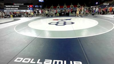120 lbs 7th Place Match - Mateo Gallegos, PA vs Aidan McClure, IL