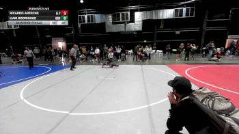46 lbs Quarterfinal - Ricardo Arteche, El Paso Texas WC vs Liam Rodriguez, Grindhouse WC
