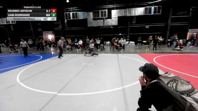 46 lbs Quarterfinal - Ricardo Arteche, El Paso Texas WC vs Liam Rodriguez, Grindhouse WC