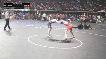 D 1 132 lbs Cons. Round 3 - Will Haun, Haughton vs Trapper Scott, Benton