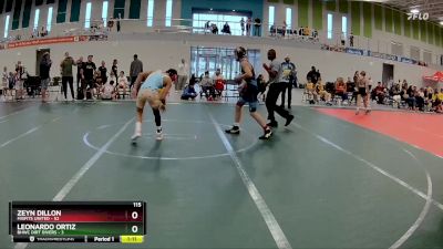 115 lbs Round 4 (6 Team) - Leonardo Ortiz, BHWC Dirt Divers vs Zeyn Dillon, Misfits United