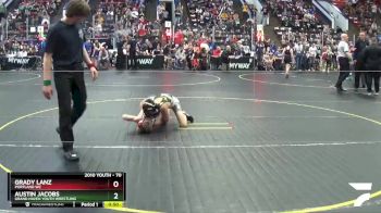 70 lbs Semifinal - Grady Lanz, Portland WC vs Austin Jacobs, Grand Haven Youth Wrestling