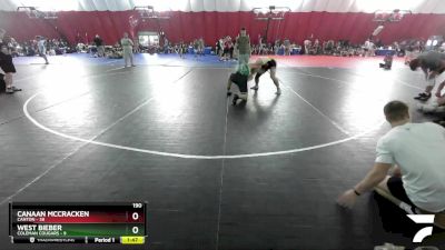 190 lbs Round 2 (16 Team) - Canaan Mccracken, Canton vs West Bieber, Coleman Cougars