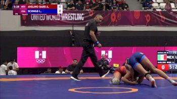 55 kg Round 2 - Louisa Schwab, USA vs Andrea Avelino, MEX