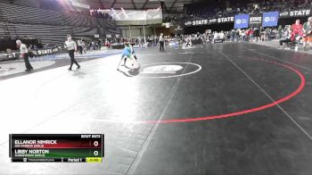 Girls 3A/4A 100 Cons. Round 4 - Libby Norton, Shorewood (Girls) vs Ellanor Nimrick, Gig Harbor (Girls)