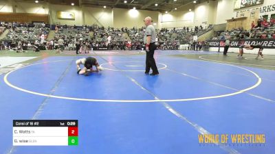 92 lbs Consi Of 16 #2 - Casey Watts, Team Aggression vs Gavin Wise, Glendale Mat Club