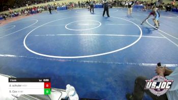 88 lbs Final - Dion Schuler, Highlander Youth Wrestling vs Scott Cox, Division Bell Wrestling