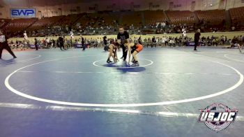 98 lbs 3rd Place - Calib Anderson, Cowboy Wrestling Club vs Sy Stoute, NORTH DESOTO WRESTLING ACADEMY