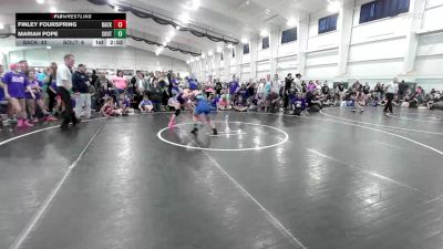 105 lbs Round Robin 1 - Finley Fourspring, Backyard Barbies vs Mariah Pope, SouthTown Savages-Girls