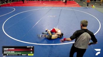 85 lbs Cons. Round 2 - Easton King, PEM (Plainview/Elgin/Millville) vs Ozzie Hanks, Bemidji