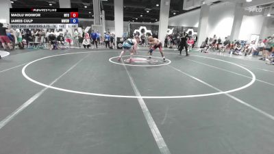 Masters A FS - 78 lbs Cons. Semis - Maolu Woiwor, Maverick Training Center vs James Culp, MO West Championship Wrestling Club