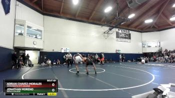 184 lbs Champ. Round 2 - Jonathan Moreno, Menlo College vs Adrian Chavez-Morales, Sacramento City College