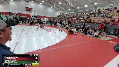 83-89 lbs Round 3 - Elias Knoeber, Junior Bulldogs vs Carson Ley, Platte Valley Jr WC