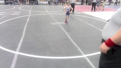 58 lbs Consi Of 8 #2 - Kole Thomsen, Fighting Squirrels WC vs Rj Williams, Cloverdale Wresting Club