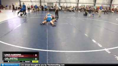 Elite 133 lbs Cons. Round 2 - Cael Bartels, Wisconsin-Eau Claire vs Lance Olberding, Southeast Community College