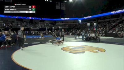 100 lbs Consolation - Leah Lopez, San Marino (SS) vs Josie Benitez, Kingsburg (CS)