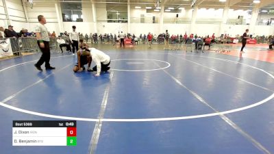 130 lbs Consi Of 16 #2 - Jonah Dixon, Iron Faith WC vs Diego Benjamin, BTS Providence