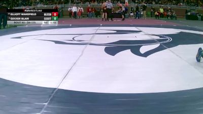 D4-175 lbs Champ. Round 1 - Gixxer Blair, Climax-Scotts vs Elliott Wakefield, Saginaw Michigan Lutheran Seminary