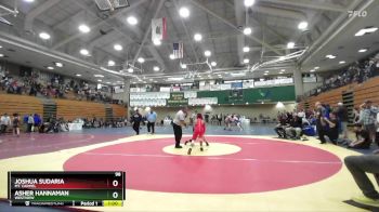 98 lbs Cons. Round 2 - Asher Hannaman, Westview vs Joshua Sudaria, Mt. Carmel