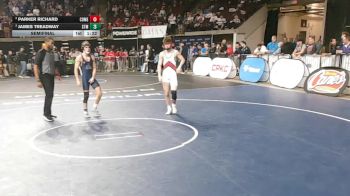 D 2 138 lbs Semifinal - James Treadway, St. Thomas More vs Parker Richard, Comeaux