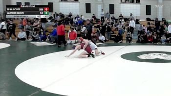 106 lbs Semifinal - Elsa Scott, Sharon vs Lawson Giove, Whitman-Hanson