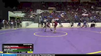 174 lbs Quarterfinal - Tristin Westphal, Coe College vs Shyler Langley, Simpson College