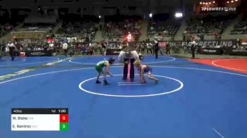 43 lbs Consolation - Wyatt Blake, Lions Wrestling Academy vs Ezekiel Ramirez, New Mexico Wolfpack