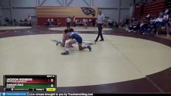 141 lbs Champ. Round 1 - Jackson Wenberg, Graceland University vs Darian Diaz, Dubuque