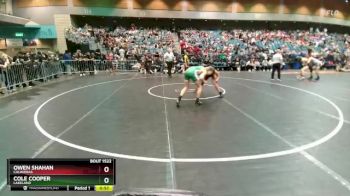 132 lbs Cons. Round 3 - Cole Cooper, Lakeland vs Owen Shahan, Calaveras