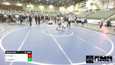 74 lbs Quarterfinal - Remingtin Turner, Stallions WC vs Adrian Castillo, The Club