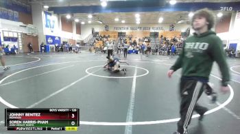 126 lbs Cons. Round 4 - Soren Harris-Pham, John Wesley North vs Johnny Benitez, Redwood