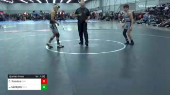 120 lbs Quarterfinal - Chevy Rosales, Purler Wrestling Academy vs Lorenzo Gallegos, Nm Gold