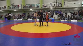 57kg Round 3 - Olivia Rhodes, Ukee Storm Wrestling vs Payton Shields, Lethbridge Amateur WA