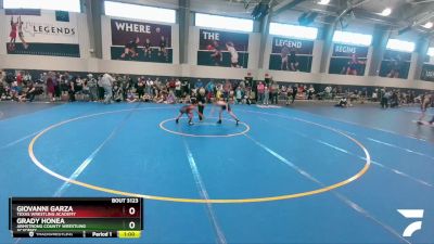 75 lbs Cons. Semi - Giovanni Garza, Texas Wrestling Academy vs Grady Honea, Armstrong County Wrestling Academy