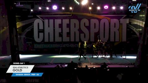 504 Athletics - Gold [2025 L1.1 Senior - PREP - D2 Day 1] 2025 CHEERSPORT National All Star Cheerleading Championship
